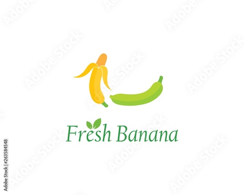 Banana logo vecto © sangidan