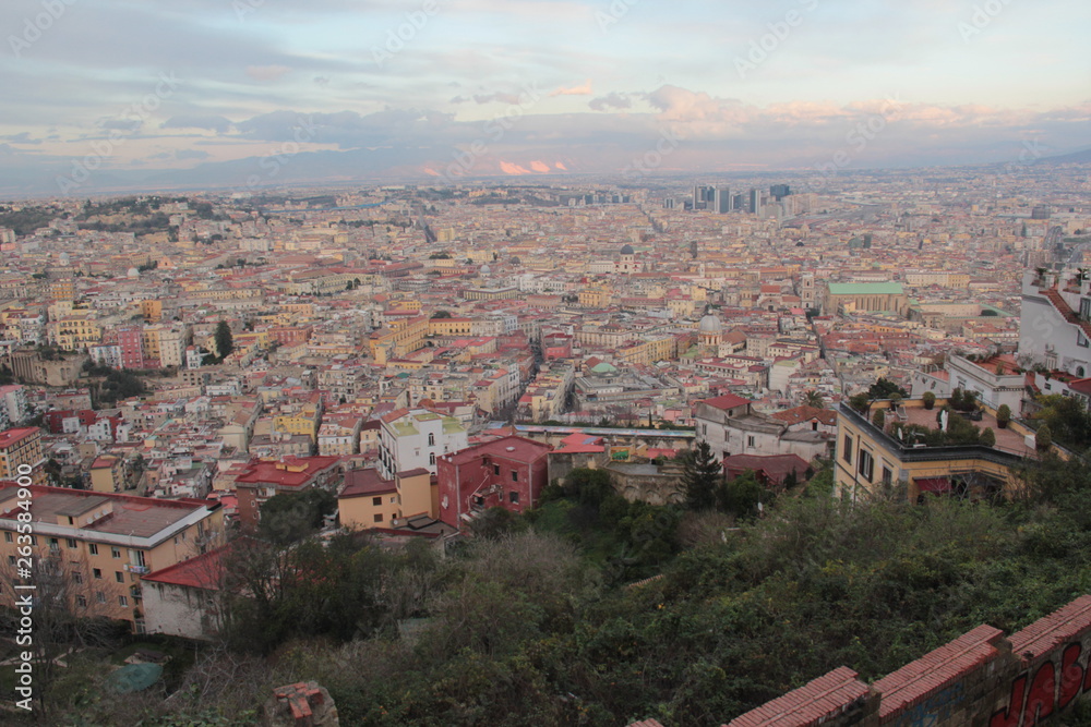 Vista panorámica de Nápoles