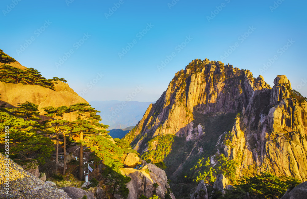 Yellow Mountains Huangshan, Anhui Province in China.