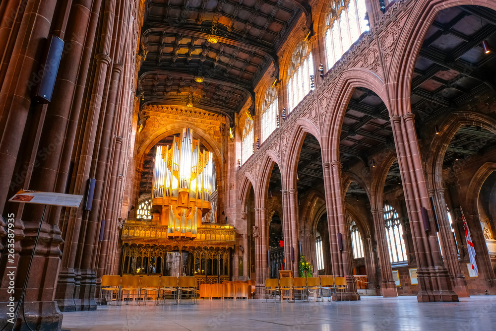 Manchester Cathedral in manchester, UK