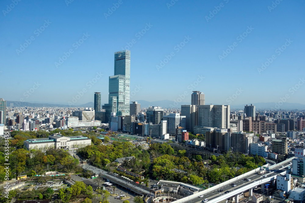 Fototapeta premium 大阪 都市景観