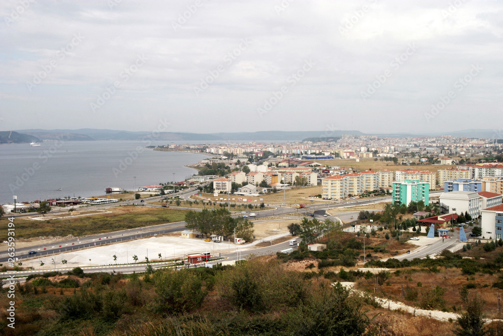 View of Balikesir City in Turkey.