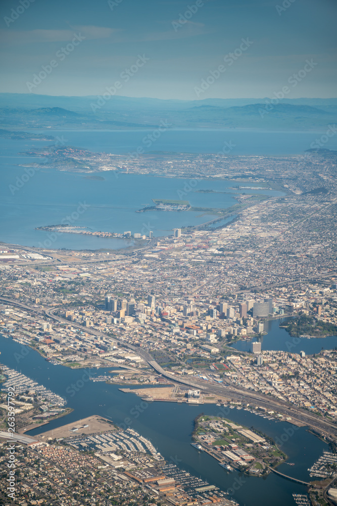 Aerial View of Downtown Portland With Foggie Skies Aerial View of Downtown Portland With Foggie Skies