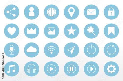 Social media icon set