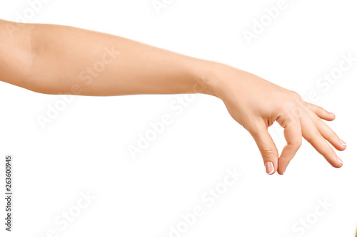 Female hand gesture. © ulzanna