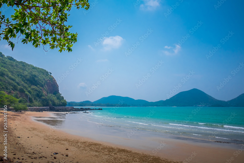 Sea and mountains in southern Thailand