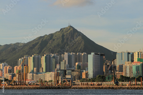 the kwun tong to kwoloon bay coast photo