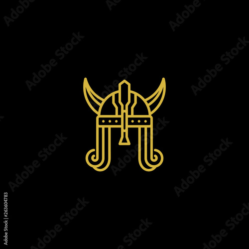 gladiator logo design vector illustration