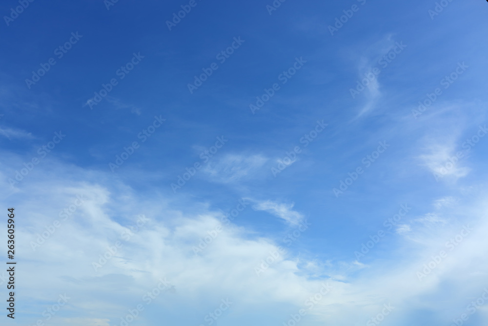 white cloud on blue sky weather background