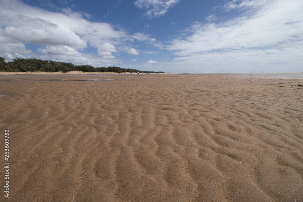 sand texture on the Alva  beach I australia 