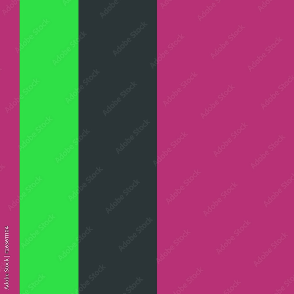 Three-coloured vertical stripes consisting of the colours magenta, black, light green. multicolor background pattern can be used for fabric textiles, postcards, websites or wallpaper. Three-coloured vertical stripes consisting of the colours magenta, black, light green. multicolor background pattern can be used for fabric textiles, postcards, websites or wallpaper.