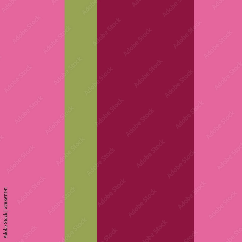 Three-coloured vertical stripes consisting of the colours hot pink, mauve, light green. multicolor background pattern can be used for fabric textiles, postcards, websites or wallpaper.