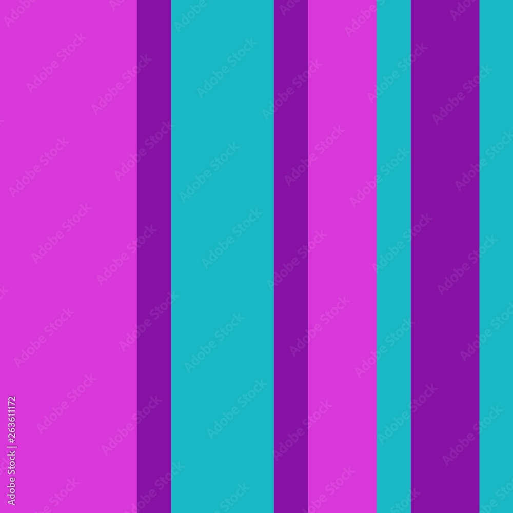 Three-coloured vertical stripes consisting of the colours hot pink, turquoise, purple. multicolor background pattern can be used for fabric textiles, postcards, websites or wallpaper. Three-coloured vertical stripes consisting of the colours hot pink, turquoise, purple. multicolor background pattern can be used for fabric textiles, postcards, websites or wallpaper.