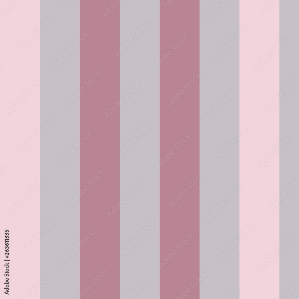 Three-coloured vertical stripes consisting of the colours light grey, light pink, mauve. multicolor background pattern can be used for fabric textiles, postcards, websites or wallpaper.