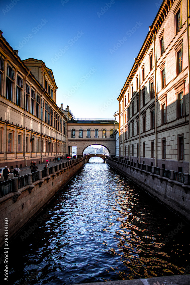 Winter Canal of St. Petersburg