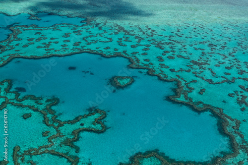 Fototapeta Naklejka Na Ścianę i Meble -  Luftaufnahme beim Helikopter-Rundflug über das Great Barrier Reef