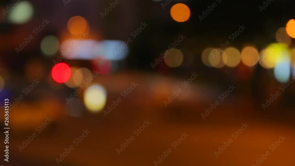 Bokeh Traffic light at night Bokeh Traffic light at night