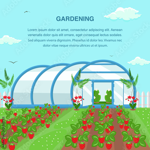 Gardening, Farming Social Media Banner Template