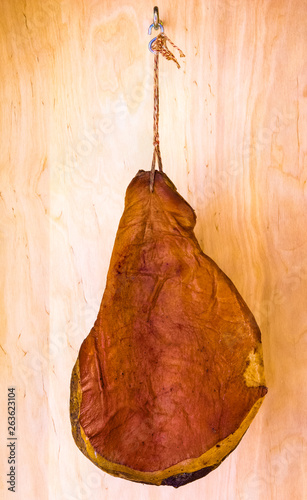 Hanging smoke ham