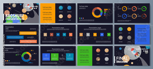 Set of brochures for space exploration and gravity research