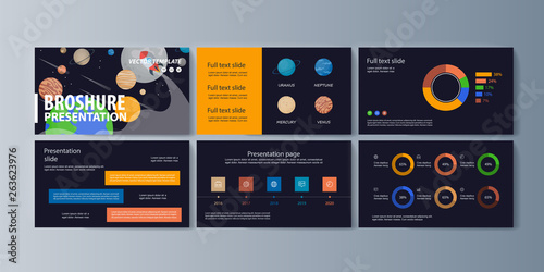 Set of brochures for space exploration and gravity research