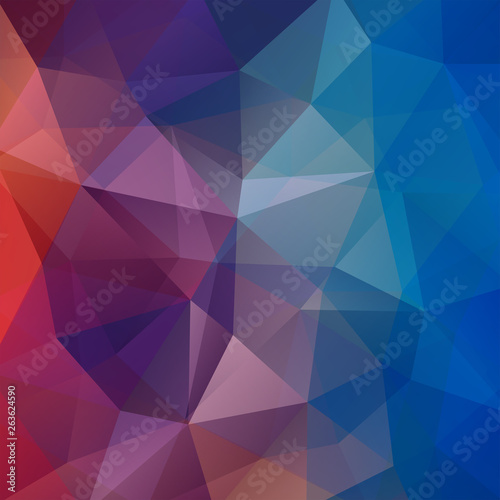 Background of blue, purple geometric shapes. Mosaic pattern. Vector EPS 10. Vector illustration