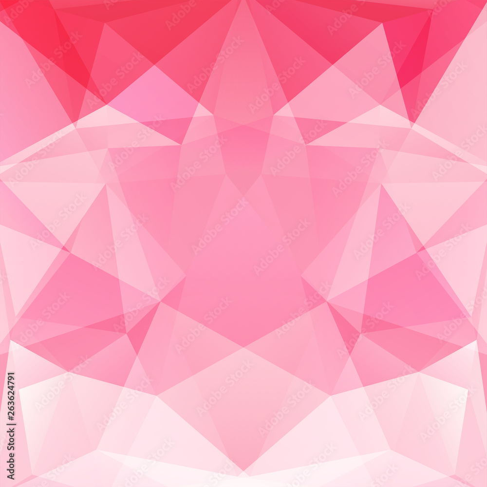 Geometric pattern, polygon triangles vector background in pastel pink tone. Illustration pattern Geometric pattern, polygon triangles vector background in pastel pink tone. Illustration pattern