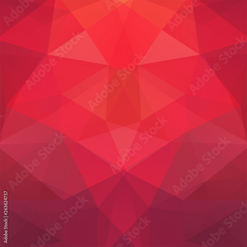 Abstract geometric style red background. Vector illustration