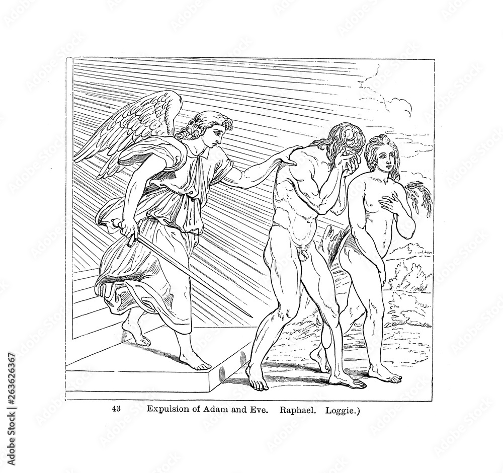 Obraz premium Christian illustration. Old image