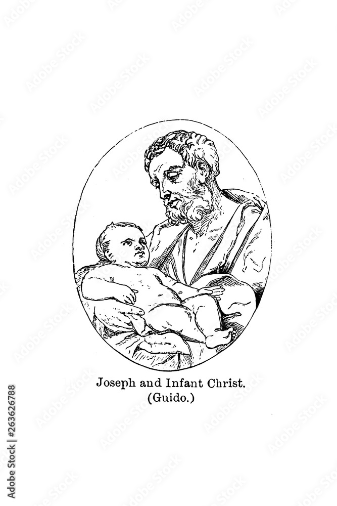 Obraz premium Christian illustration. Old image