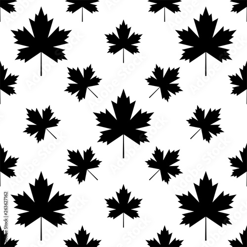 Wallpaper Mural Maple Leaf Icon Seamless Pattern Torontodigital.ca