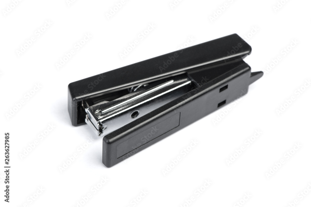 One black stapler One black stapler