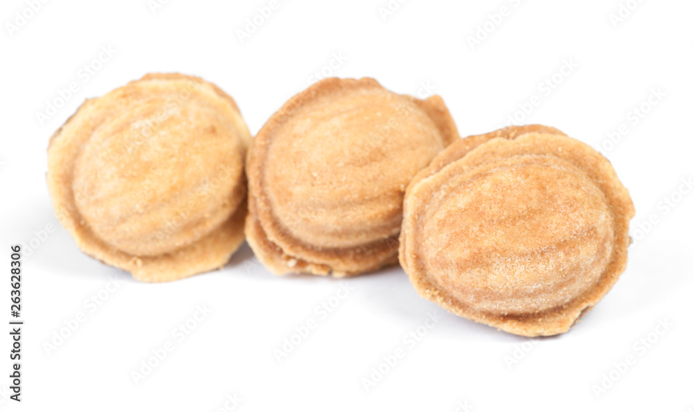 Group of homemade nuts cookies with condensed milk Group of homemade nuts cookies with condensed milk