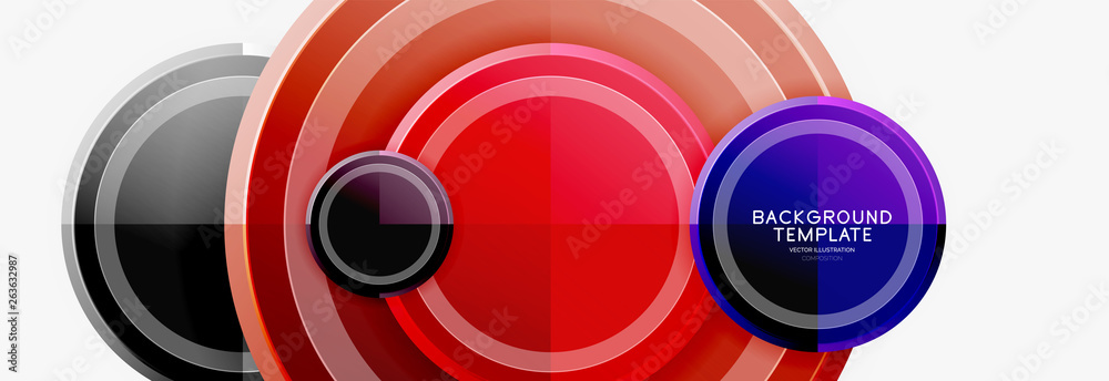 Circular pattern, abstract circles composition Circular pattern, abstract circles composition