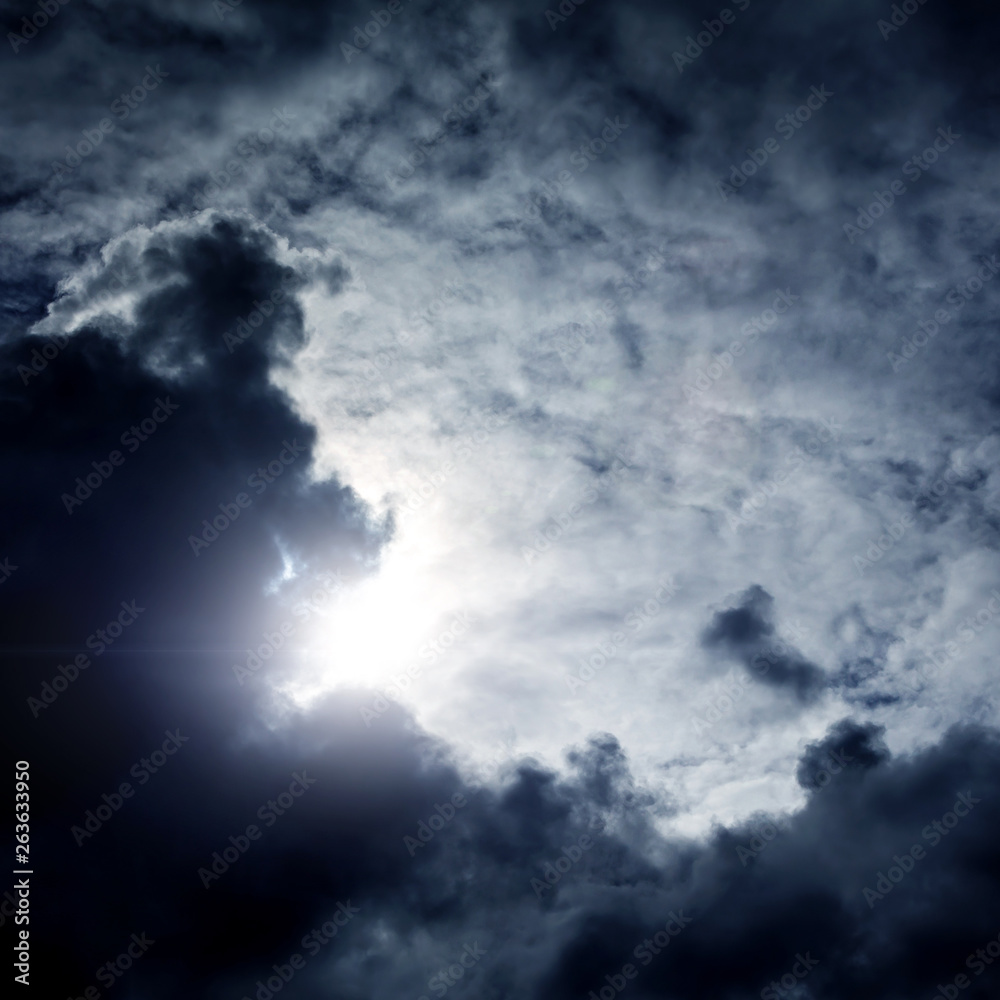 Cloudscape with a Light Cloudscape with a Light