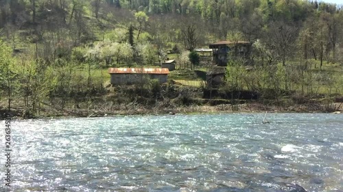 Video of beautiful house beside river i recorded this video with mobile and its little bit shaky Iran, gilan, rasht photo