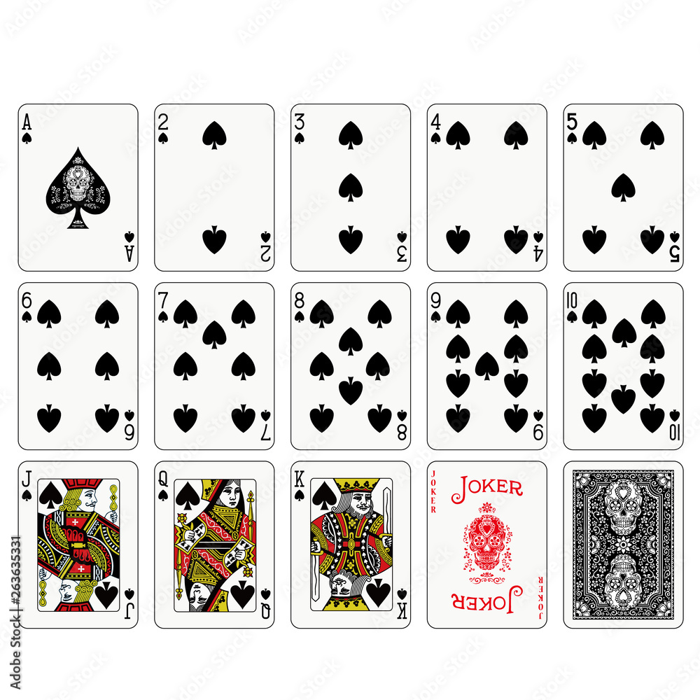Poker Playing cards design - obrazy, fototapety, plakaty 