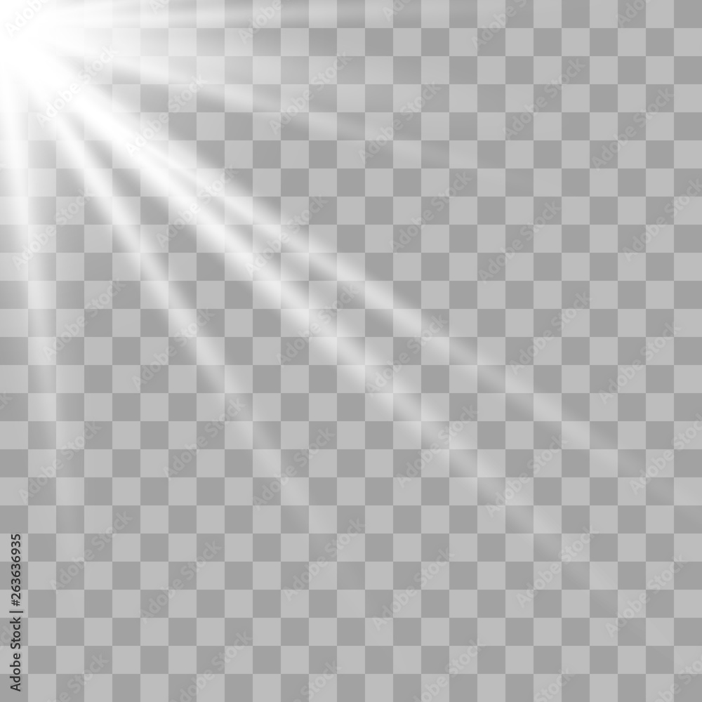 White Glowing sunlight effect White Glowing sunlight effect