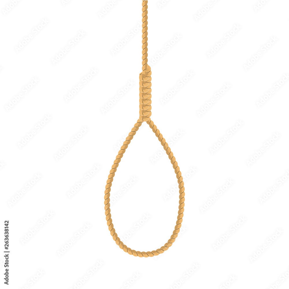 Hang rope icon. Suicide noose or execution concept for your design. Vector illustration. Hang rope icon. Suicide noose or execution concept for your design. Vector illustration.