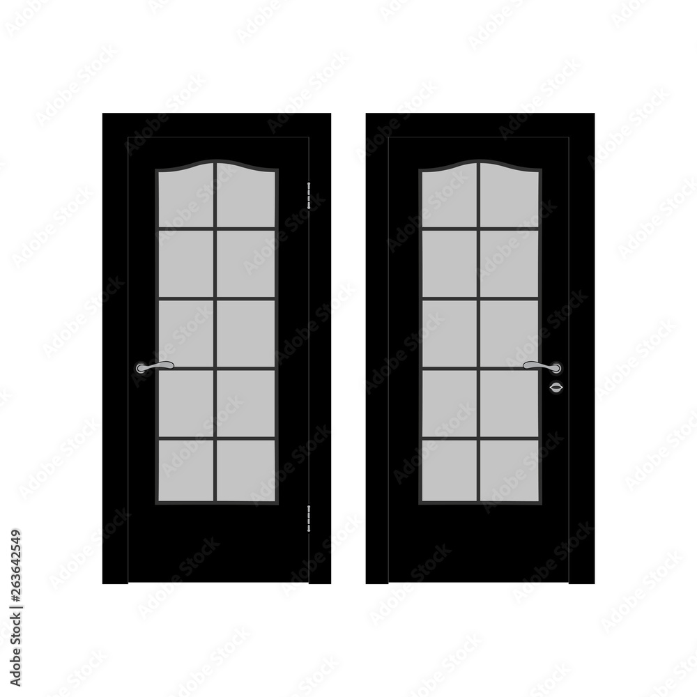 Modern Door vector icon. Simple isolated sign. Modern Door vector icon. Simple isolated sign.