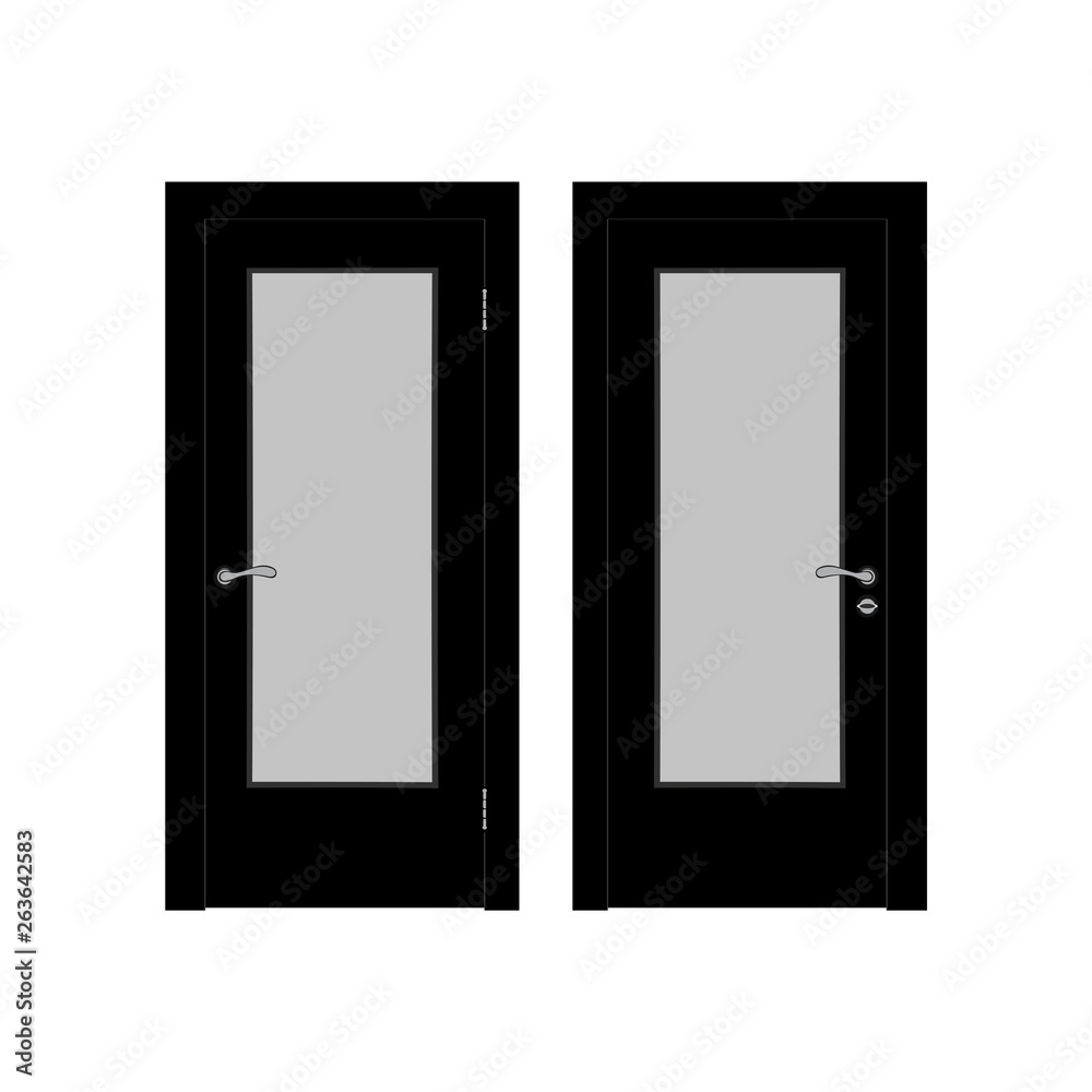 Modern Door vector icon. Simple isolated sign. Modern Door vector icon. Simple isolated sign.
