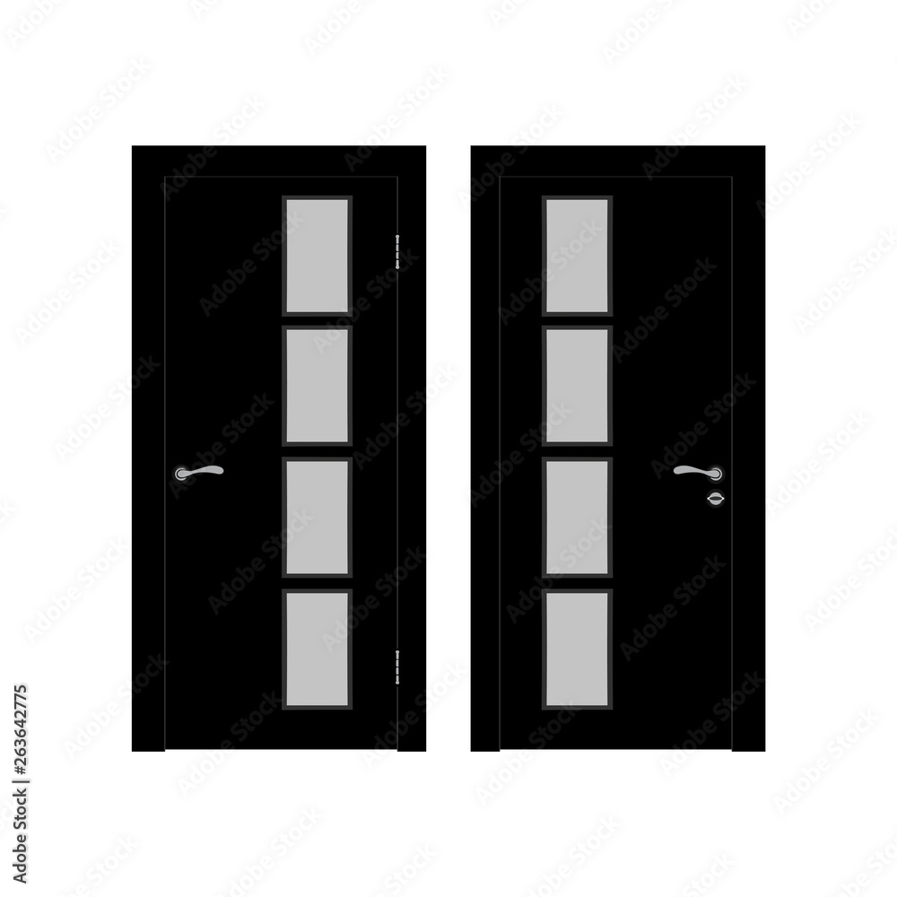 Modern Door vector icon. Simple isolated sign. Modern Door vector icon. Simple isolated sign.