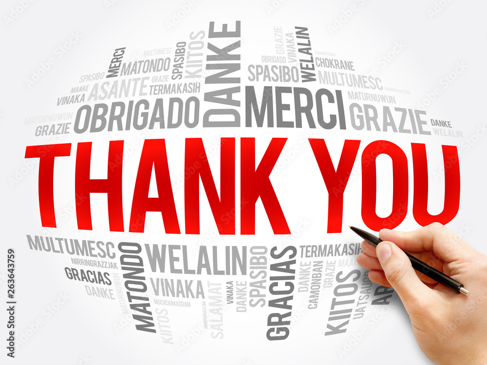 Thank You word cloud in different languages Thank You word cloud in different languages