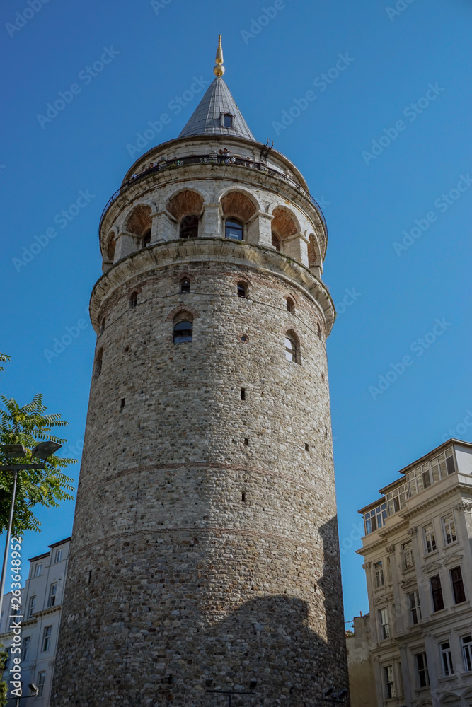 Istanbul famous landmark galata tower