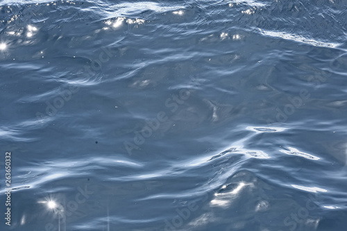 sea water abstract background waves / blue background, nature wet ocean water with ripples © kichigin19