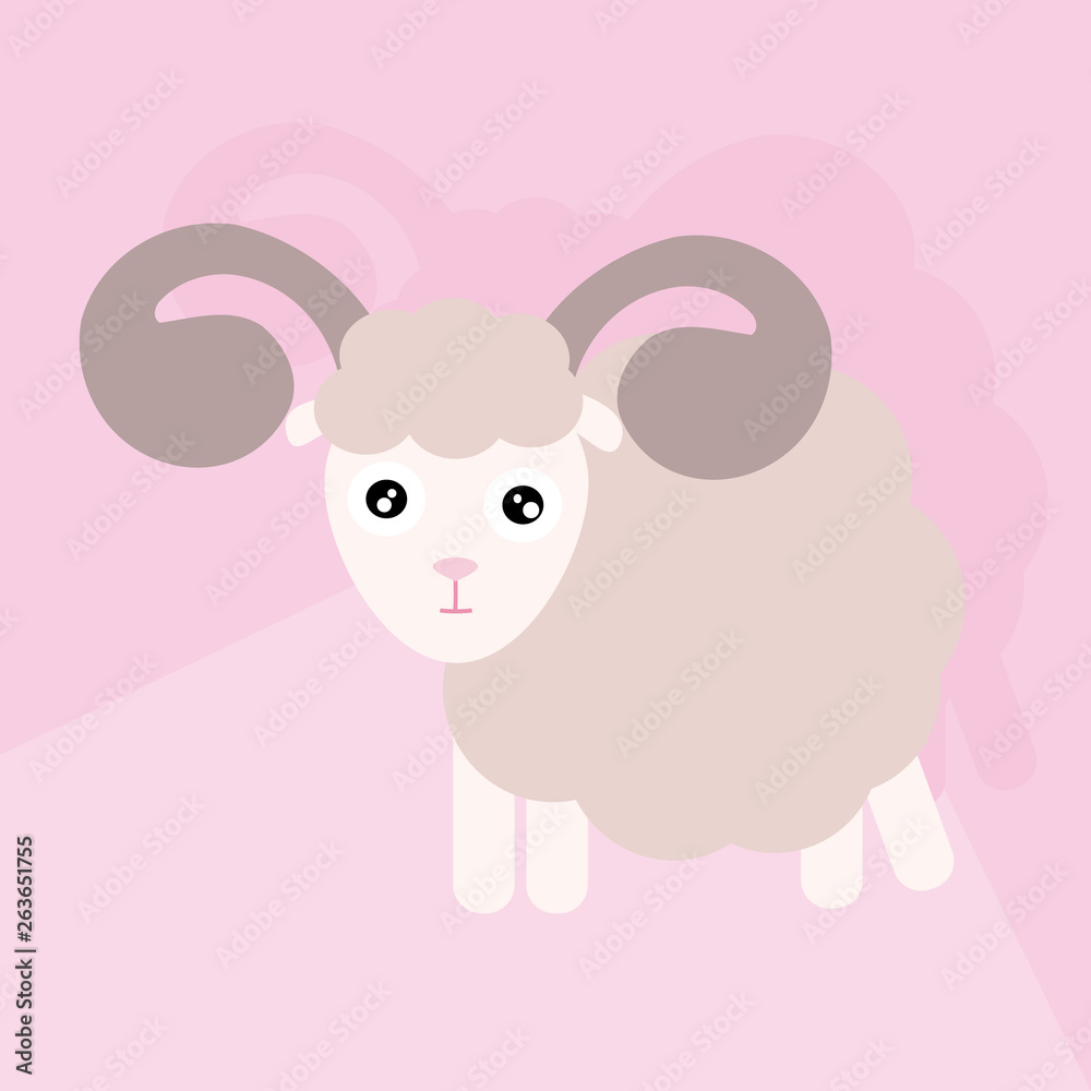 Naklejka premium lamb icon vector