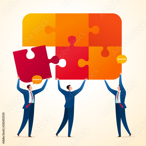 uniting business puzzle