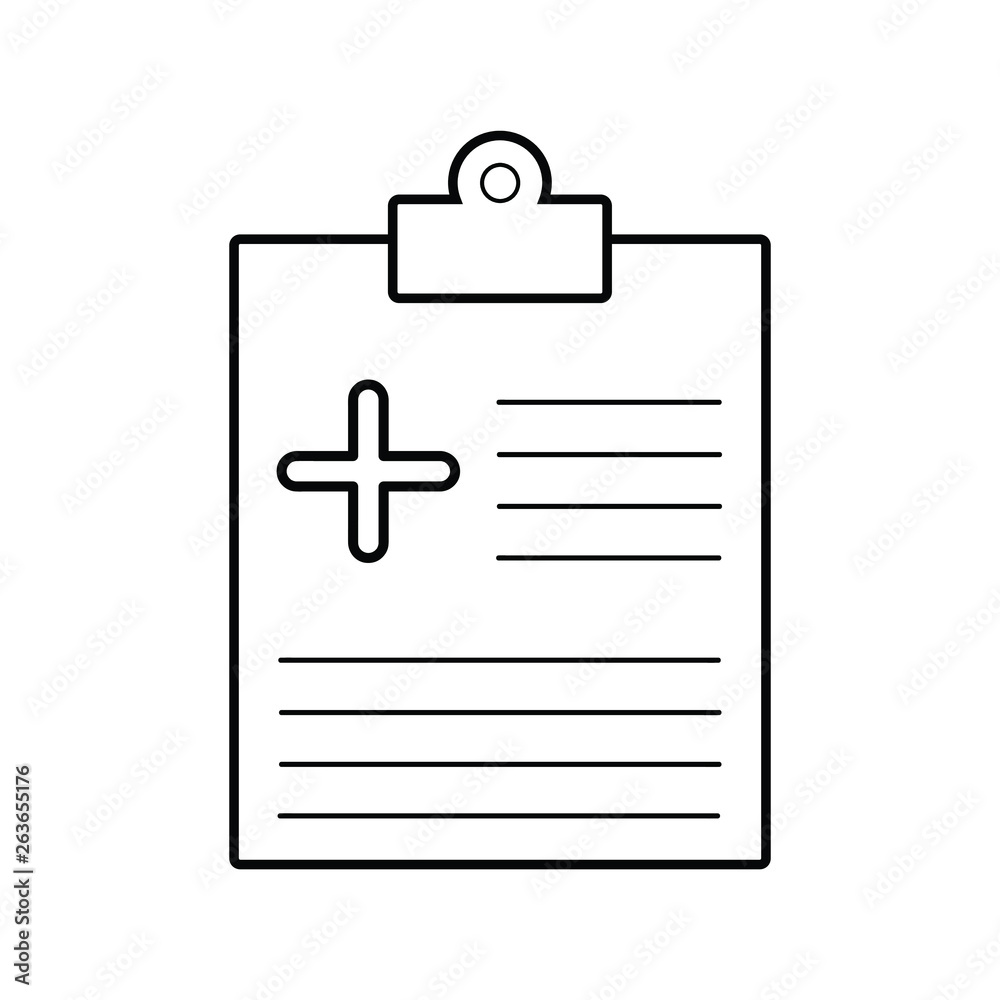 Medical clipboard outline icon. linear style sign for mobile concept and web design. Medical report simple line vector icon. Exam symbol, logo illustration. Medical clipboard outline icon. linear style sign for mobile concept and web design. Medical report simple line vector icon. Exam symbol, logo illustration.