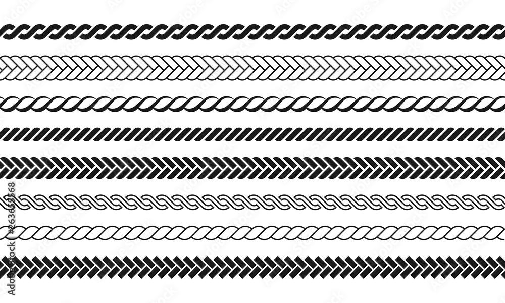 Ropes pattern brushes. 