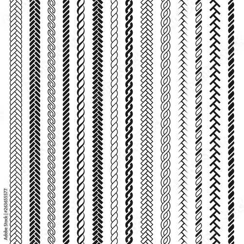 Ropes pattern brushes. 